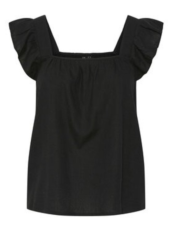 Pieces Bluzka Pia 17154740 Czarny Regular Fit