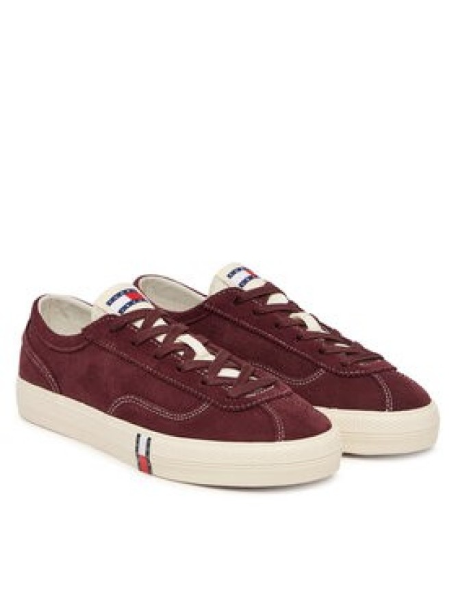 Tommy Jeans Sneakersy Archive Y2K EN0EN03135 Bordowy