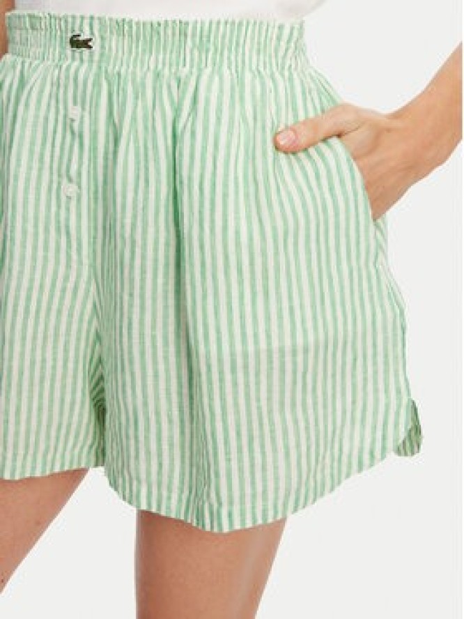 Lacoste Szorty materiałowe FF0226 Zielony Relaxed Fit