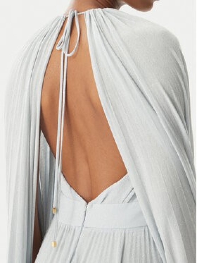 Elisabetta Franchi Sukienka wieczorowa AB-R13-51E2-V860 Srebrny Regular Fit