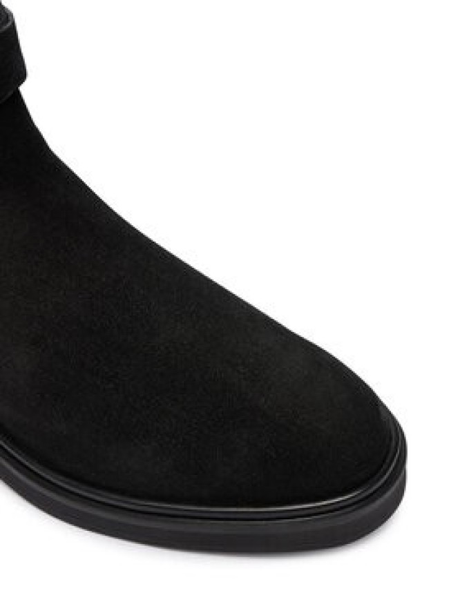 Calvin Klein Botki Ankle Boot W/ Metal Logo Sue HW0HW02664 Czarny