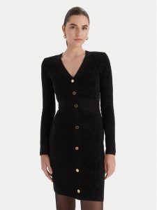 Marciano Guess Sukienka dzianinowa 5BGK04 5661Z Czarny Slim Fit