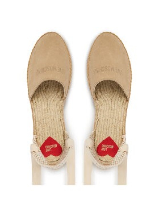 LOVE MOSCHINO Espadryle JA10562G0OIG5104 Beżowy