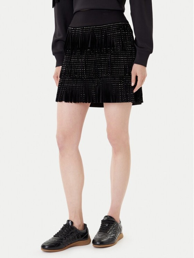 DKNY Spódnica mini P53N6C59 Czarny Regular Fit