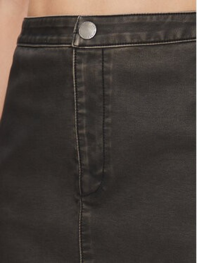 Noisy May Spódnica z imitacji skóry Saorise 27028696 Czarny Regular Fit