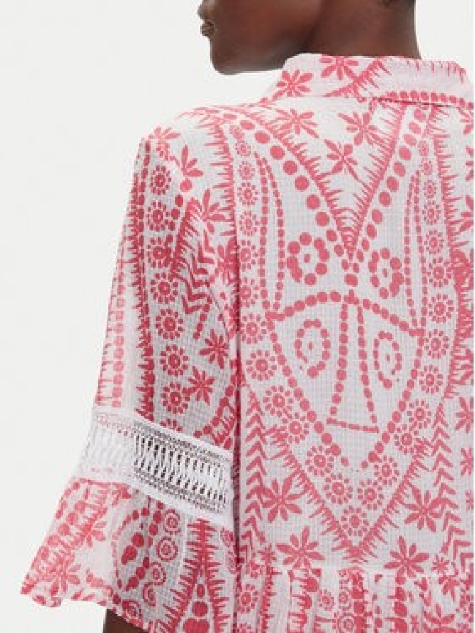 Iconique Sukienka koszulowa IC25-039 Różowy Relaxed Fit