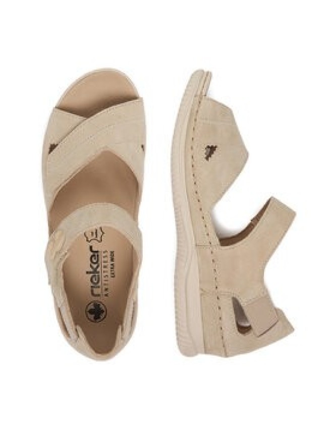 Rieker Sandały CEO-V7474-60 Beżowy