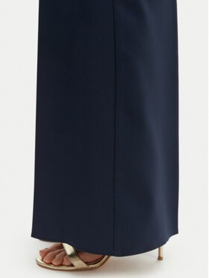 Rinascimento Spodnie palazzo CFC0127878003 Granatowy Wide Leg