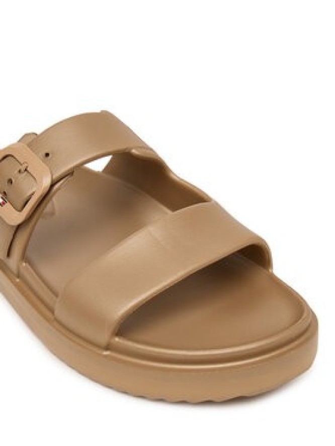 Tommy Hilfiger Klapki Double Strap FW0FW09114 Beżowy