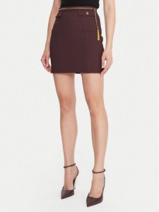 Elisabetta Franchi Spódnica mini GO-148-57E2-V380 Brązowy Slim Fit