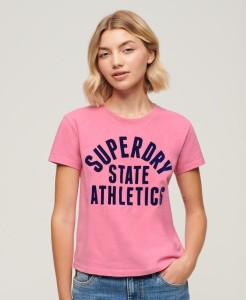 Dopasowany T-shirt z bawełny z nadrukiem Varsity.