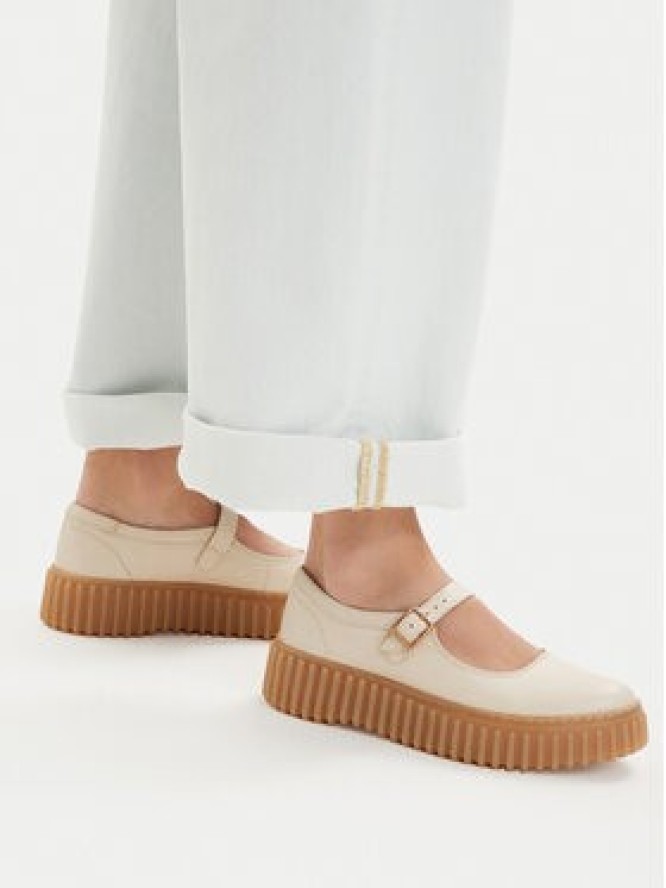 Clarks Półbuty Torhill Jane 26186305 Écru