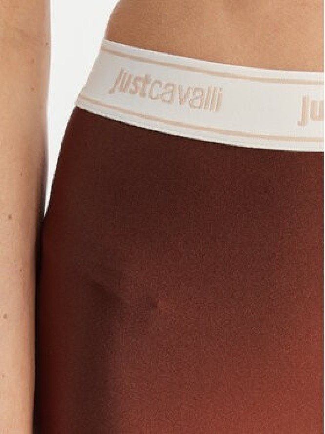 Just Cavalli Legginsy 80PAC100 J0108 Brązowy Skinny Fit