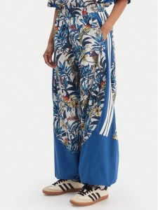 adidas Spodnie dresowe Farm Rio Premium KD4643 Niebieski Loose Fit