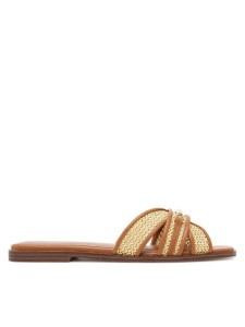 TWINSET Klapki 251TGT020 Brązowy