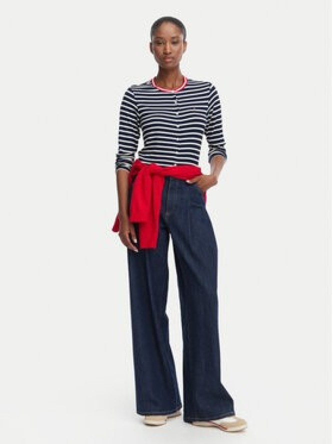 Tommy Jeans Kardigan DW0DW22805 Granatowy Slim Fit