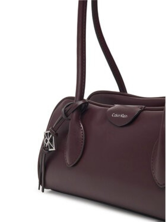 Calvin Klein Torebka Emblem Trio Shoulder Bag LV04F3369G Bordowy