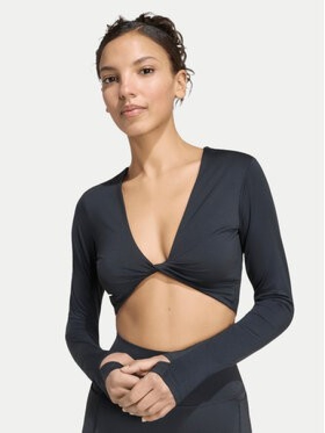 adidas Koszulka techniczna Primelift Workout Twist Reversible Long Sleeve KF4131 Czarny Slim Fit