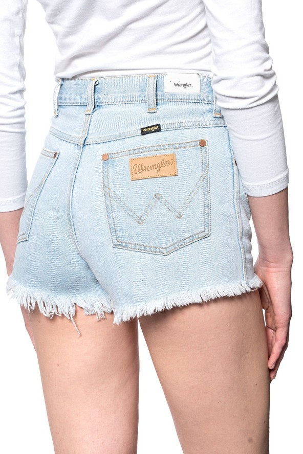 DAMSKIE SHORTY JEANSOWE WRANGLER FESTIVAL SHORT BLUE BALLAD W26FWPXA3 112128034