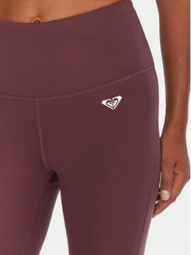 Roxy Legginsy Heart Into It Ankle ERJNP03690 Fioletowy Slim Fit