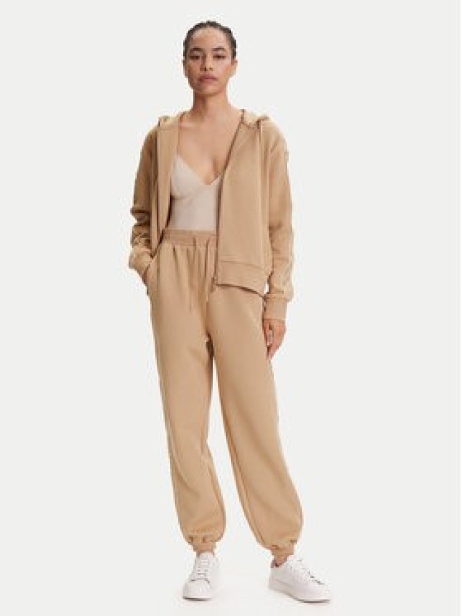 Guess Spodnie dresowe V5YB02 KB3P2 Beżowy Regular Fit