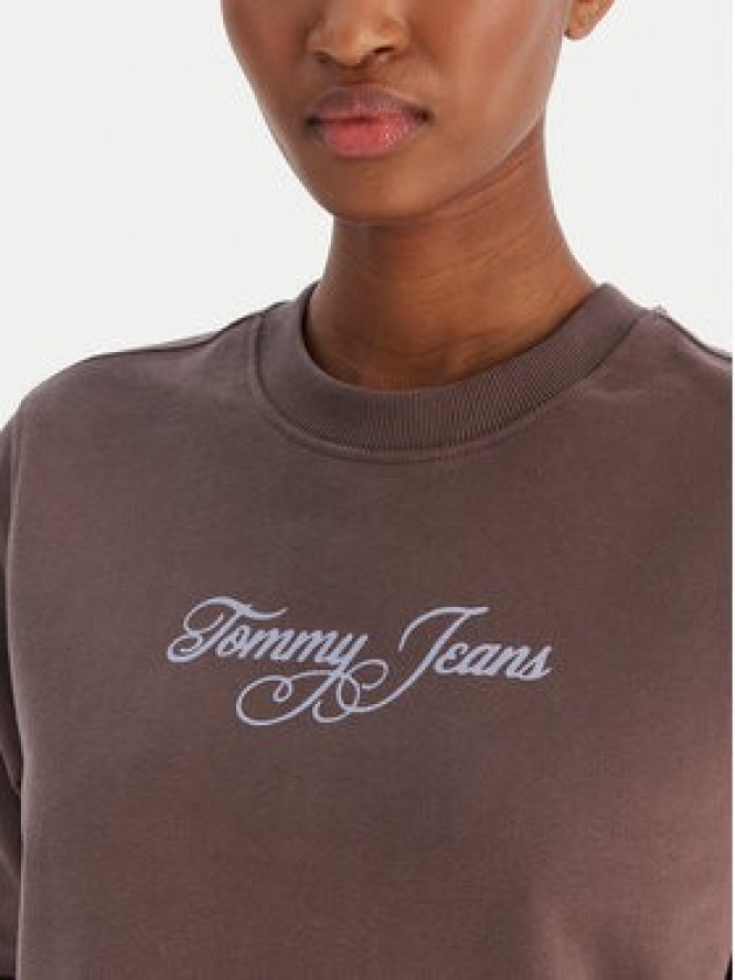 Tommy Jeans Bluza Essential DW0DW21922 Brązowy Regular Fit