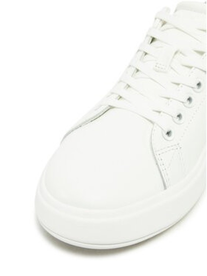 Calvin Klein Sneakersy Cupsole Lace Up - Suede Bt HW0HW02404 Biały