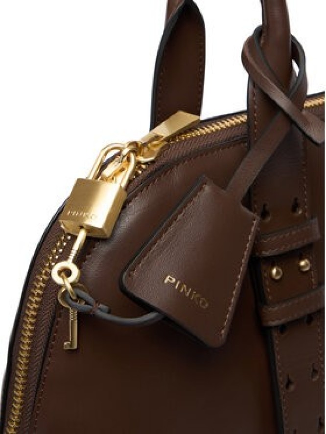 PINKO Torebka Bowling Bag Medium AI 25-26 PLTT 105172 A0QO Brązowy