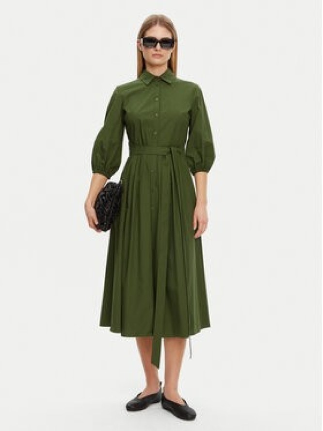 Weekend Max Mara Sukienka koszulowa Kenita 2515221202 Zielony Regular Fit