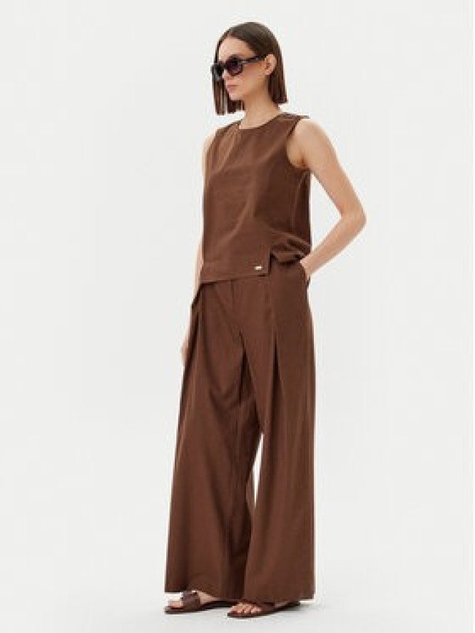 Barbour Spodnie materiałowe Barbour Lucy LTR0384BR53 Brązowy Regular Fit