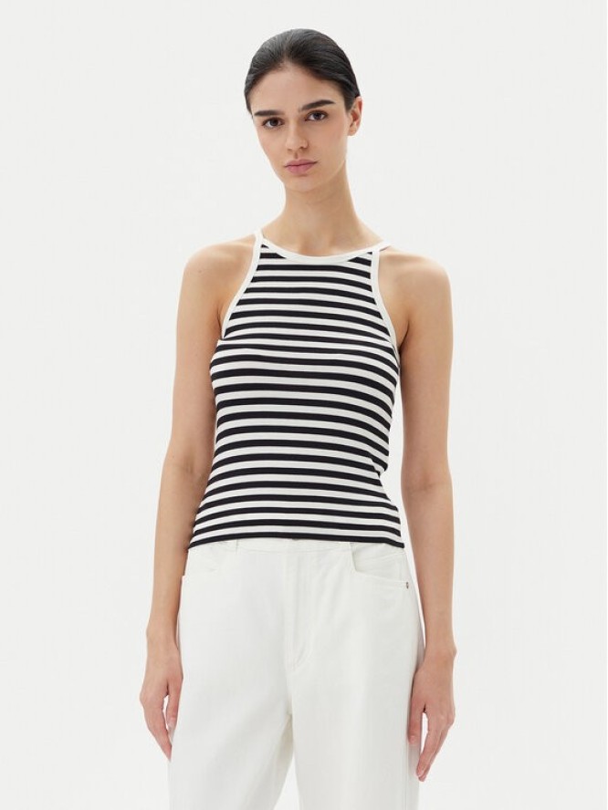 Pieces Top Jane 17155477 Czarny Slim Fit