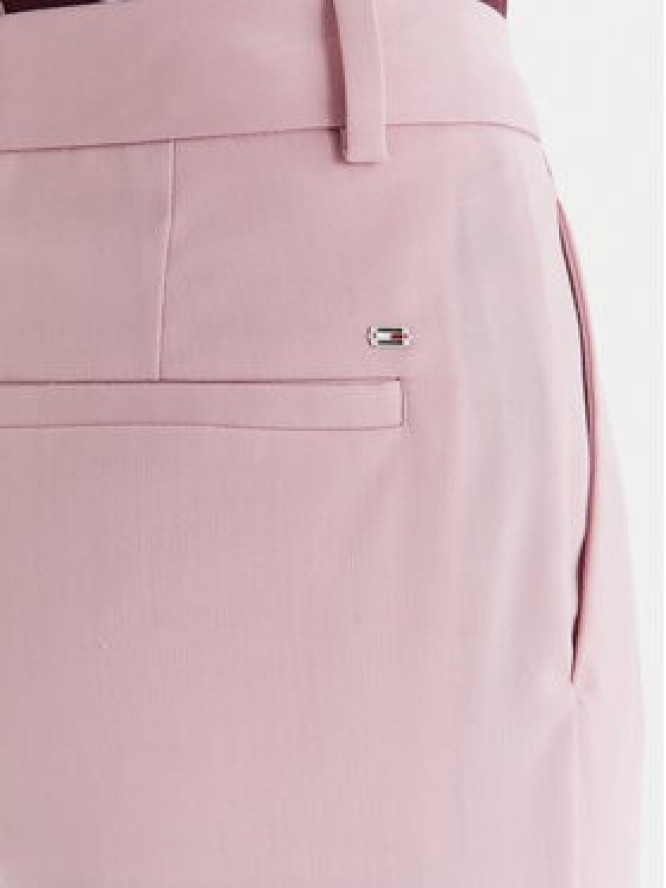 Tommy Hilfiger Spodnie materiałowe Timeless WW0WW48352 Czerwony Straight Fit