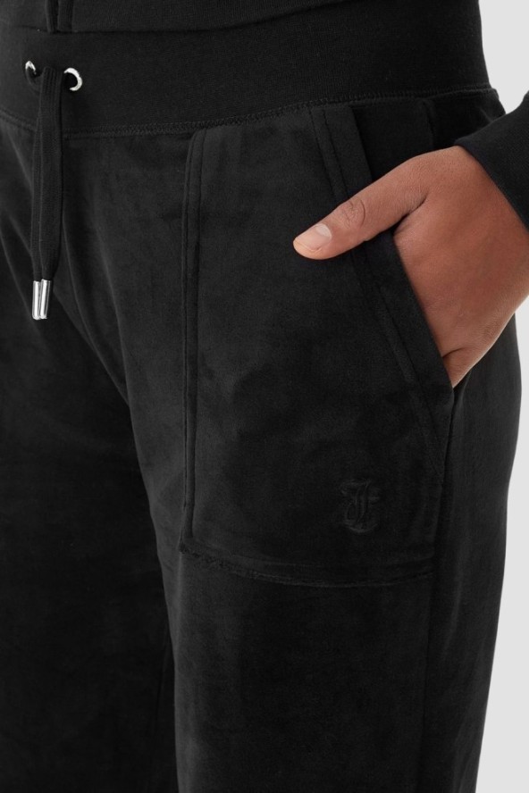 JUICY COUTURE Czarne dresy damskie Willow Cuff Jogger, Rozmiar S