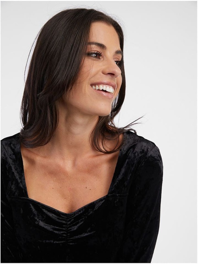 orsay Bluzka w kolorze czarnym rozmiar: L