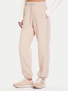 Guess Spodnie dresowe V5BB10 KB681 Beżowy Regular Fit