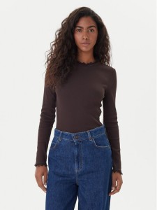 ONLY Bluzka Leslie 15277888 Brązowy Regular Fit