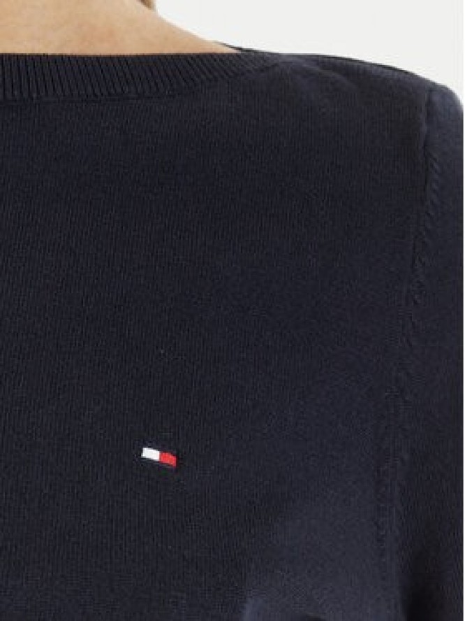 Tommy Hilfiger Sweter WW0WW42050 Granatowy Regular Fit