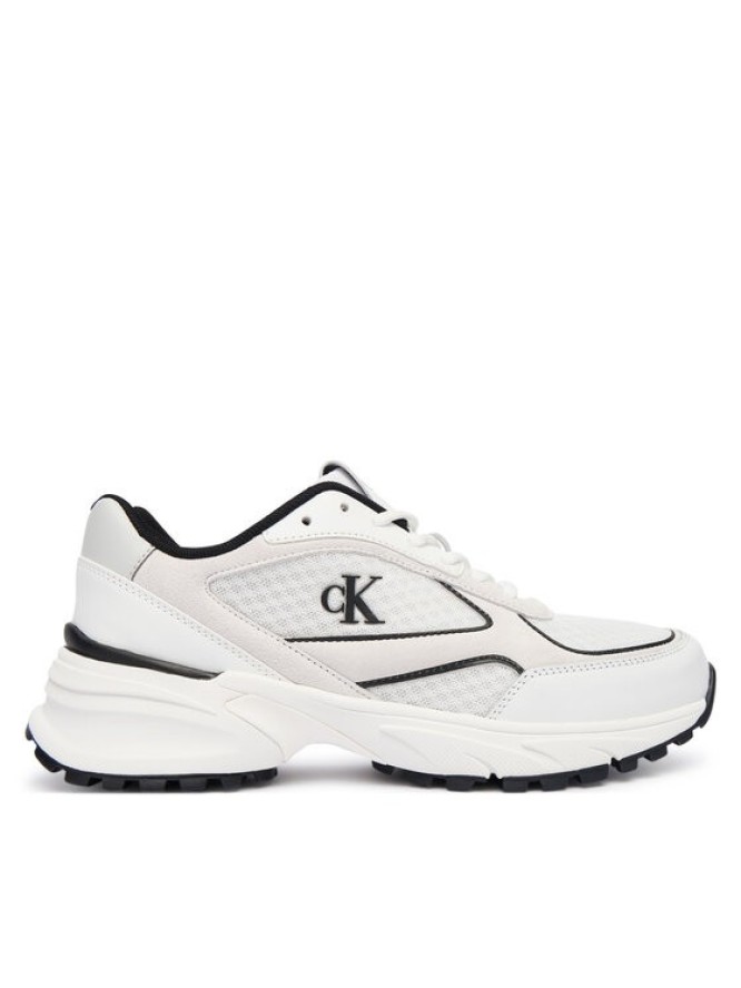 Calvin Klein Sneakersy Hike Runner Mesh Mix Met Mg YW0YW02009 Biały