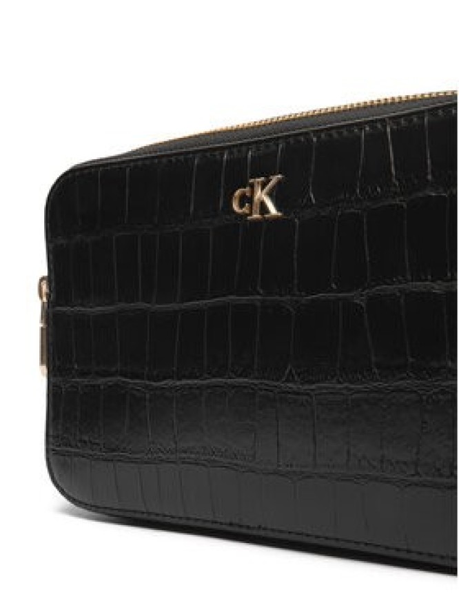 Calvin Klein Torebka Ck Croc Camera Bag LV04F3285G Czarny