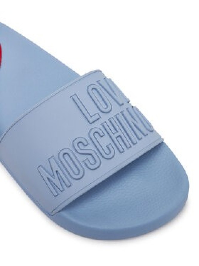LOVE MOSCHINO Klapki JA28052G1MI15712 Niebieski
