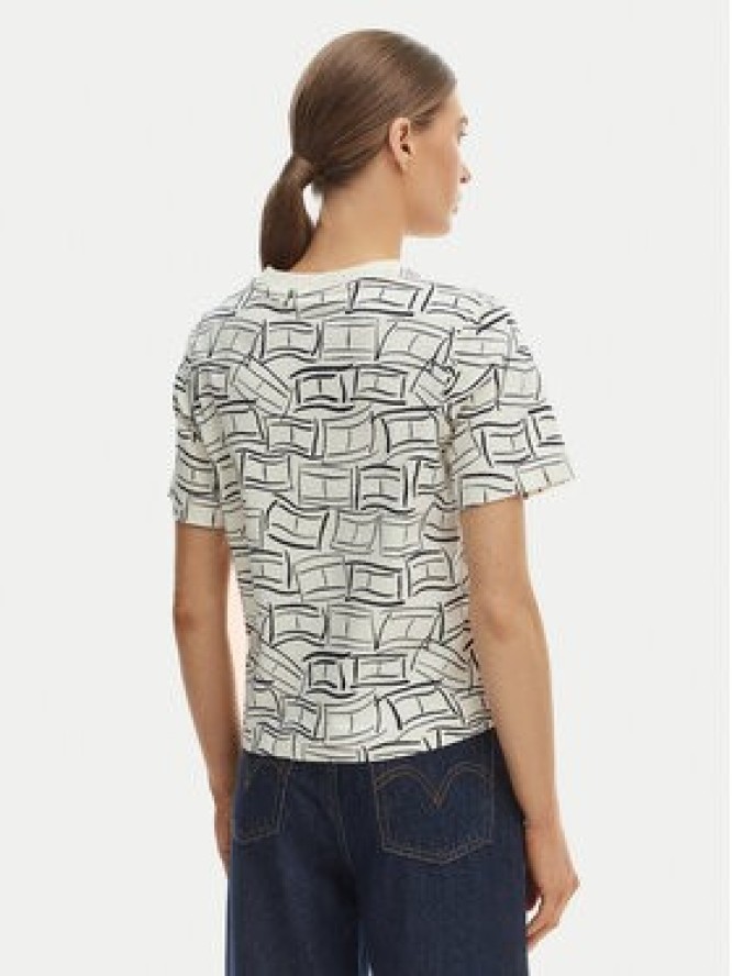 Tommy Hilfiger T-Shirt WW0WW49646 Biały Boxy Fit
