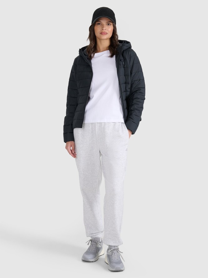 4F Kurtka puchowa z wypełnieniem syntetycznym damska - czarna XL