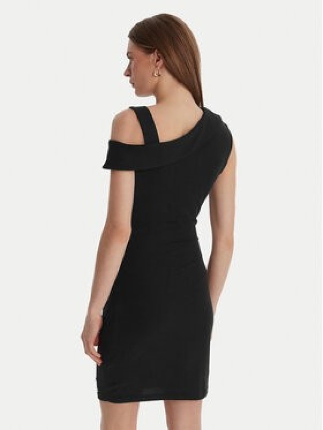 Guess Sukienka koktajlowa W6GK23 K3017 Czarny Regular Fit