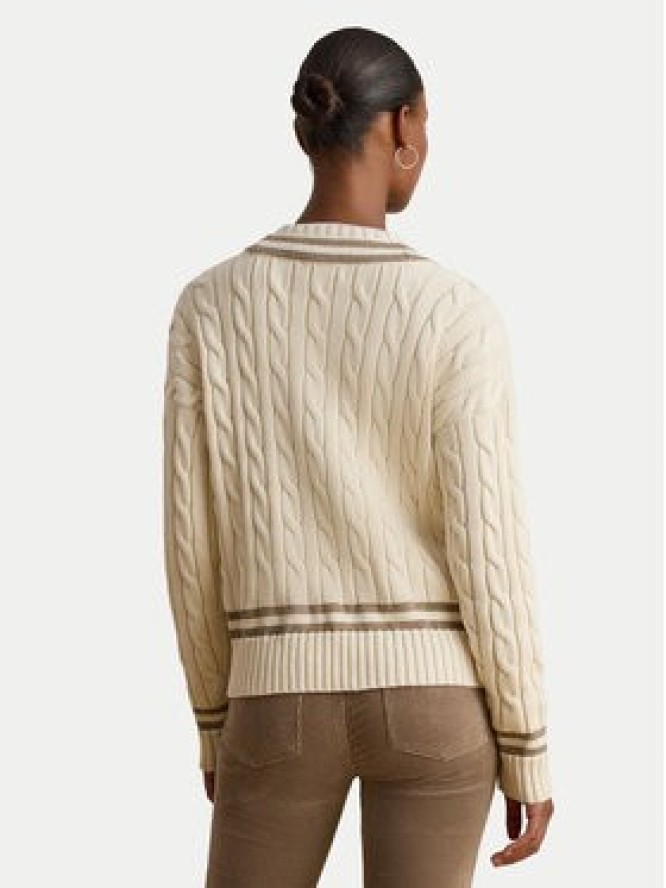 LAUREN RALPH LAUREN Sweter 200979662003 Écru Relaxed Fit
