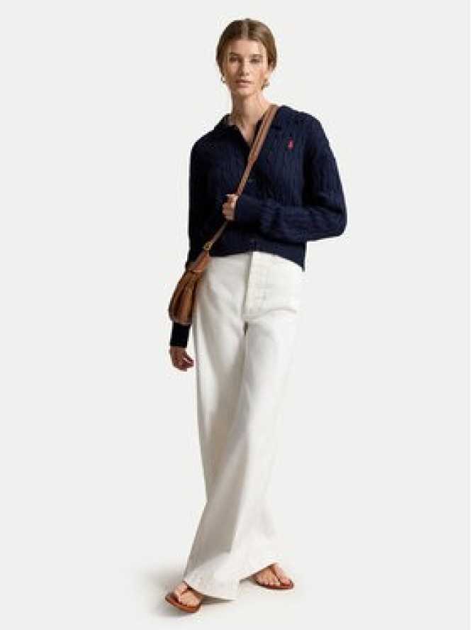 Polo Ralph Lauren Kardigan 211B30509002 Granatowy Straight Fit