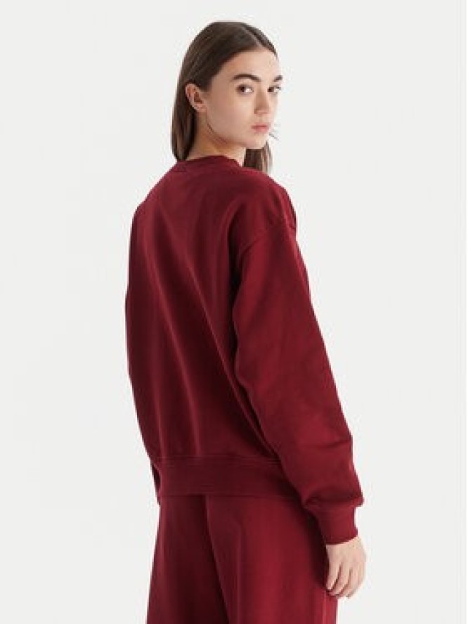 Calvin Klein Jeans Bluza Monologo LV047B234G Bordowy Relaxed Fit