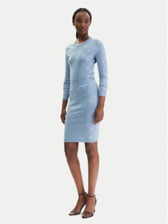 Guess Spódnica mini W6RD0O Z3JD2 Błękitny Regular Fit