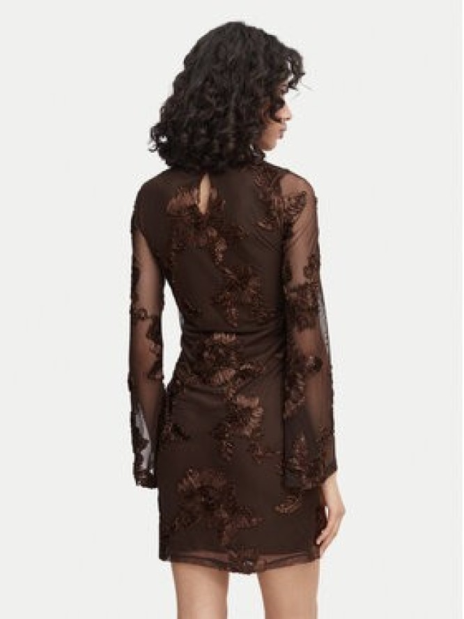 Vero Moda Sukienka koktajlowa VmQuinn 10348613 Brązowy Regular Fit