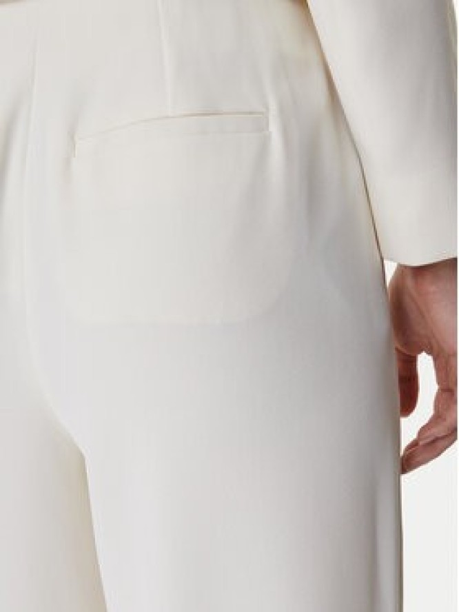 Marella Spodnie palazzo Campo 2613131043 Écru Wide Leg