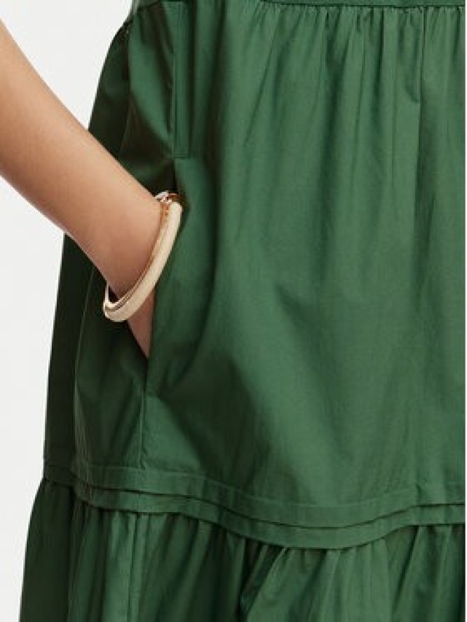Weekend Max Mara Sukienka letnia Capsula 2615621032 Zielony ciemny Regular Fit